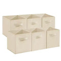 12 Pack Fabric Storage Cubes, 10x10x11In, Collapsible with Handles, Non-Woven & PP Board, Fit Cube Shelves