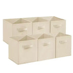 12 Pack Fabric Storage Cubes, 10x10x11In, Collapsible with Handles, Non-Woven & PP Board, Fit Cube Shelves