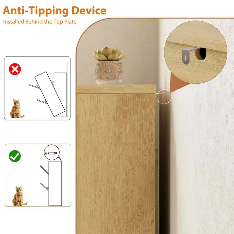 Meuble à chaussures cannelé avec 3 portes basculantes, rangement à chaussures haut dissimulé autoportant pour entrée, couloir, salon