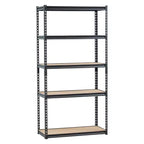 Storage Shelves 16 D x 36 W x 71 4 H 5 Tier Garage Storage Shelving Heavy Duty Portable