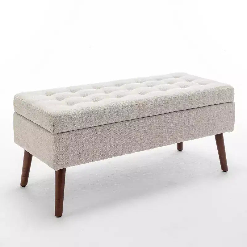 Storage Ottoman Bench for Bedroom End of Bed Bench Foot of Bed Bench Entryway Bench