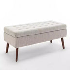 Storage Ottoman Bench for Bedroom End of Bed Bench Foot of Bed Bench Entryway Bench