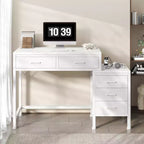 JIONJOY 51 Computer Desk with 5 Drawers & Printer Stand, Home Office Writing Desk for Study, Bedroom & Living Room