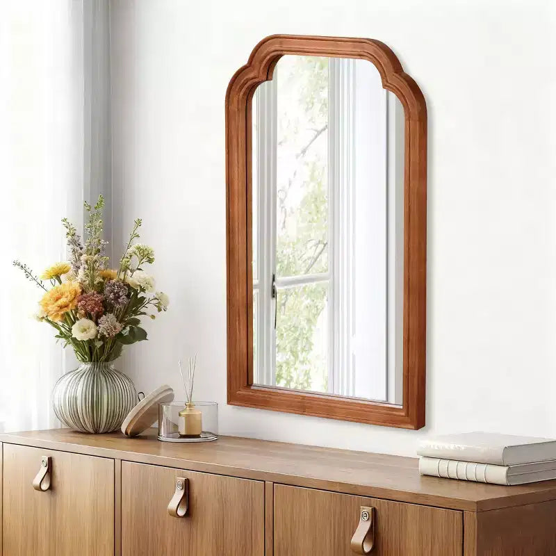 Miroir mural décoratif à coins arrondis 20 x 30, miroir d'appoint moderne pour chambre, salle de bain, salon-Panipeachy
