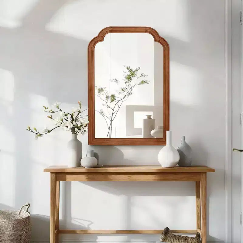 Miroir mural décoratif à coins arrondis 20 x 30, miroir d'appoint moderne pour chambre, salle de bain, salon-Panipeachy