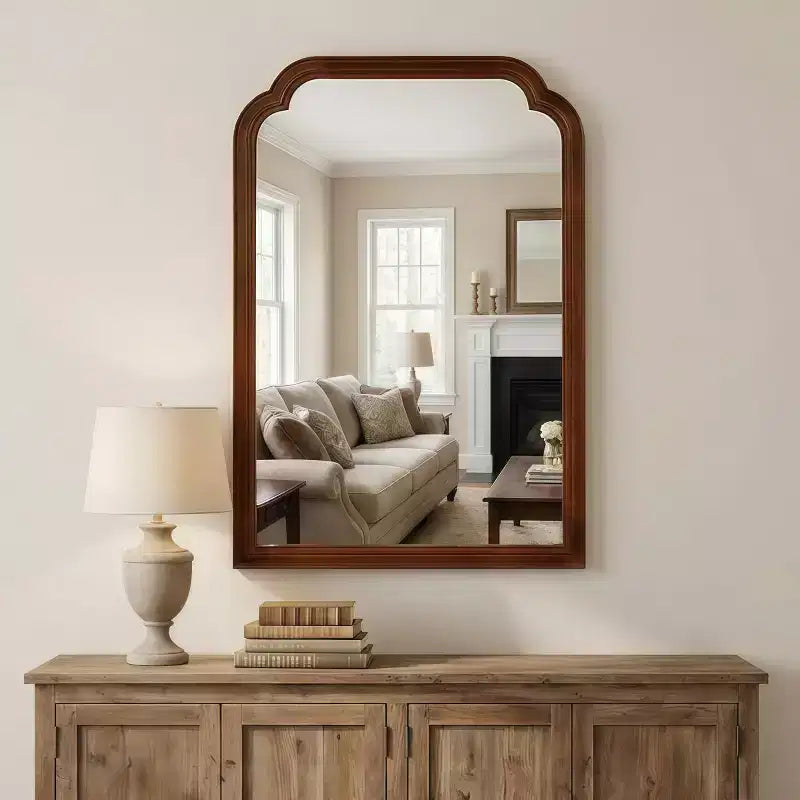 Miroir mural décoratif à coins arrondis 20 x 30, miroir d'appoint moderne pour chambre, salle de bain, salon-Panipeachy