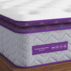 Sersper 10 Pillow Top Memory Foam Spring Hybrid Mattress - Compatible with Platform Bed, Box Spring, or Slat Base
