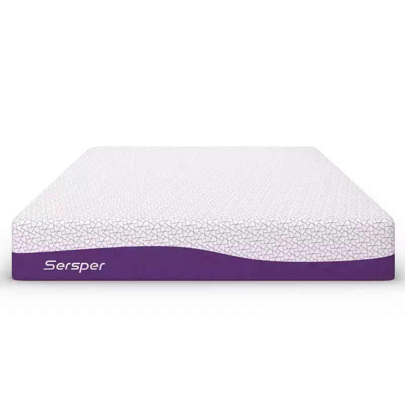 Matelas en mousse à mémoire de forme Sersper 10 pouces pour lits réglables – Charbon de bambou et soutien de l'alignement de la colonne vertébrale