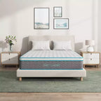 Serweet 14 inch Breathable Bamboo Charcoal Hybrid Mattress King