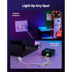VEVOR Présentoir lumineux pour bouteilles d'alcool LED, 2 niveaux 61 cm, prend en charge USB, présentoir de bar à domicile lumineux en acrylique avec télécommande RF et contrôle par application, noir+blanc