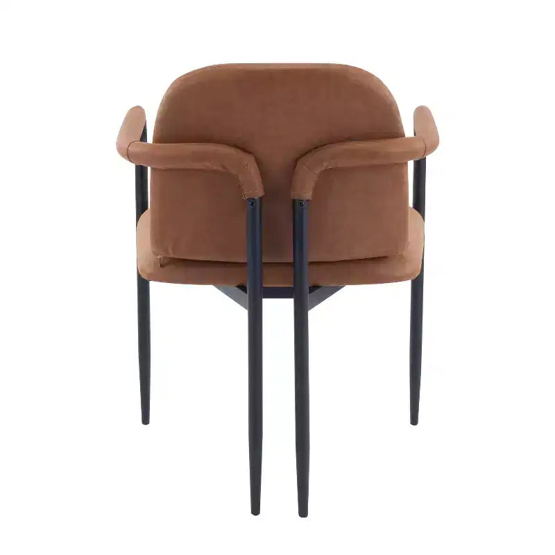 Christopher Knight Home Ihab Chaises de salle à manger modernes rembourrées avec cadre en fer (Lot de 2)
