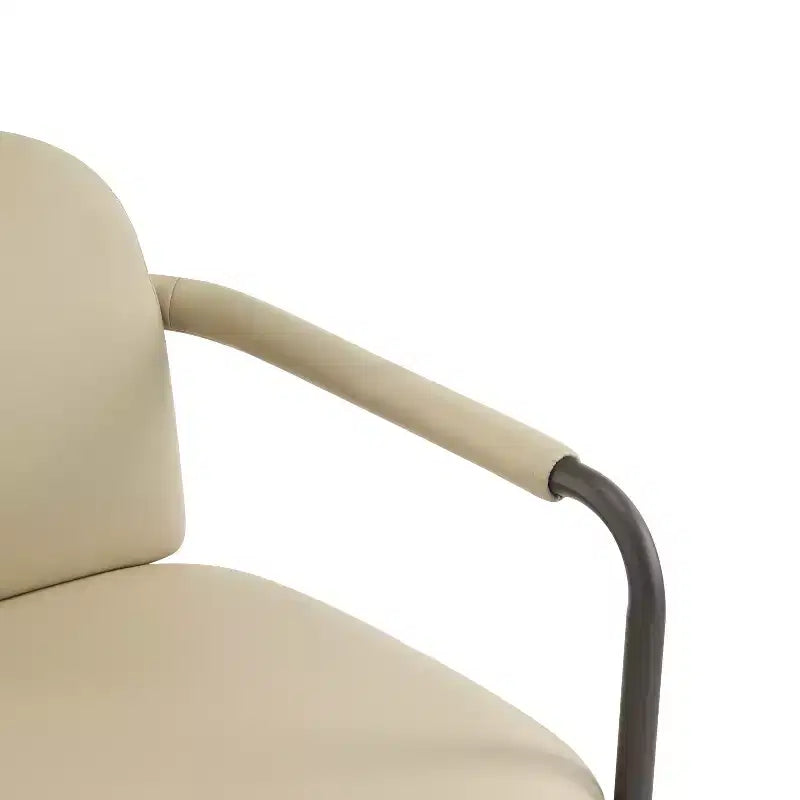 Christopher Knight Home Ihab Chaises de salle à manger modernes rembourrées avec cadre en fer (Lot de 2)