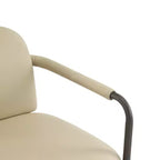 Christopher Knight Home Ihab Chaises de salle à manger modernes rembourrées avec cadre en fer (Lot de 2)