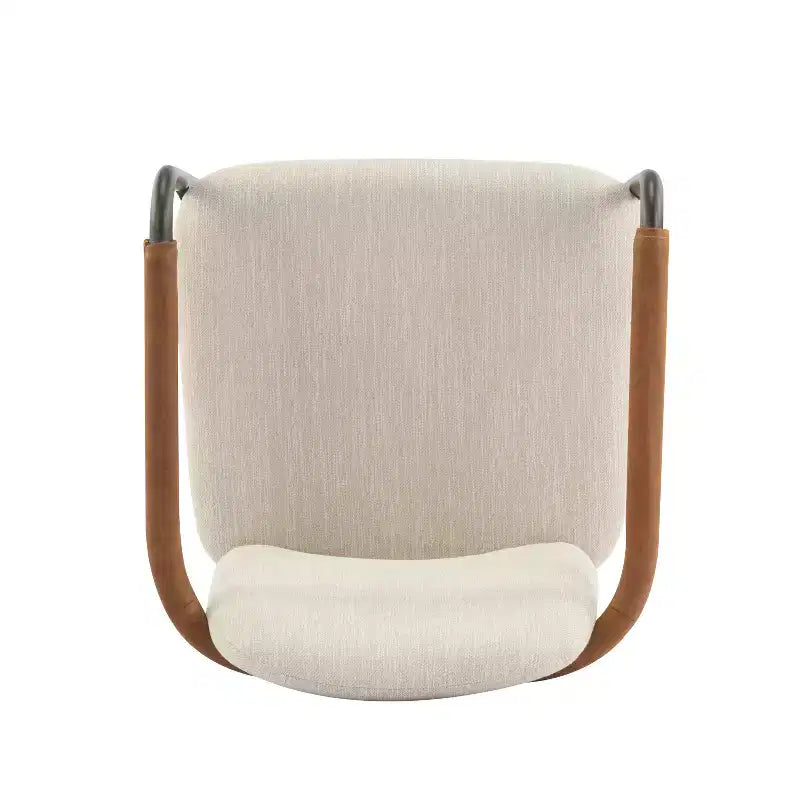 Christopher Knight Home Ihab Chaises de salle à manger modernes rembourrées avec cadre en fer (Lot de 2)
