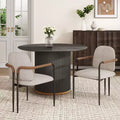 Christopher Knight Home Ihab Modern Upholstered Dining Chair with Iron Frame (Set of 2)