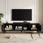 Meuble TV moderne de 178 cm - Console média pour TV de 65 à 75 pouces avec portes à fermeture douce