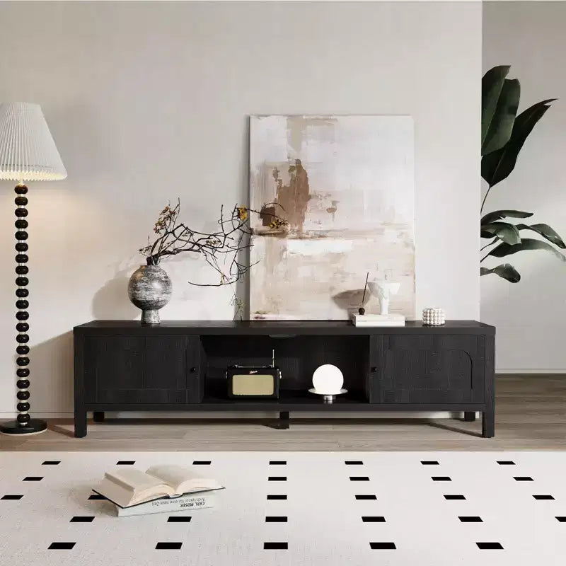 Meuble TV moderne de 178 cm - Console média pour TV de 65 à 75 pouces avec portes à fermeture douce