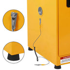 Armoire de sécurité coupe-feu pour produits inflammables en acier galvanisé à double paroi, verrouillable, étagère réglable, orifices de ventilation pour usage chimique et industriel