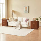 Table de Chevet Moderne Élégante à 3 Tiroirs pour Chambre à Coucher ou Salon