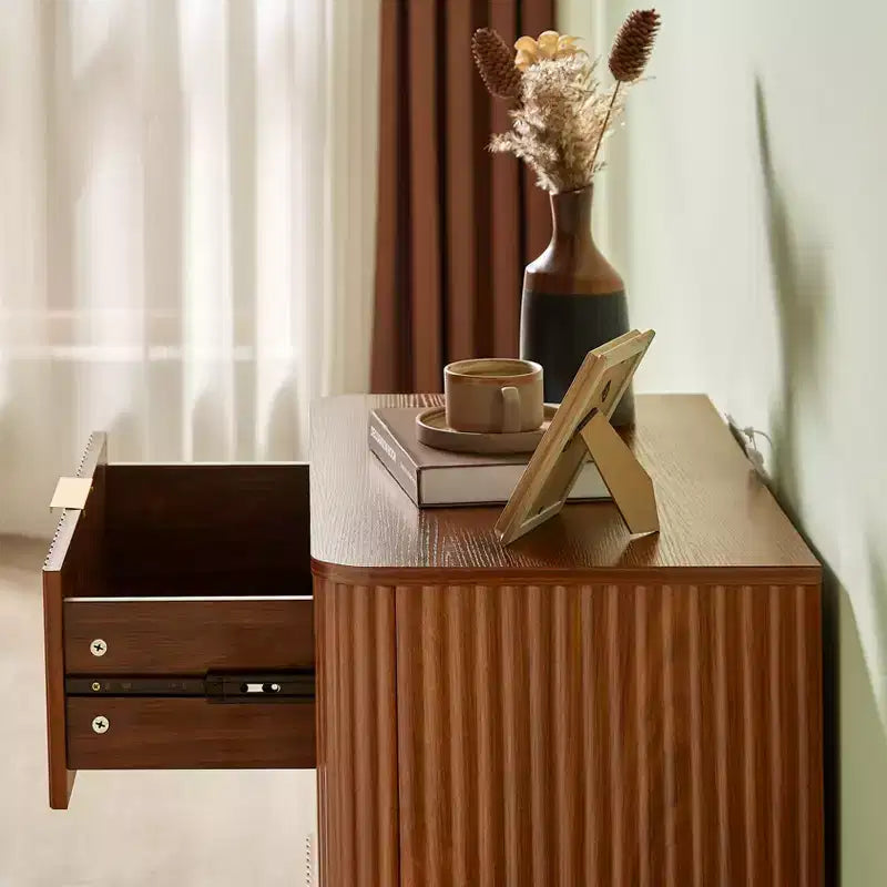 Table de Chevet Moderne Élégante à 3 Tiroirs pour Chambre à Coucher ou Salon