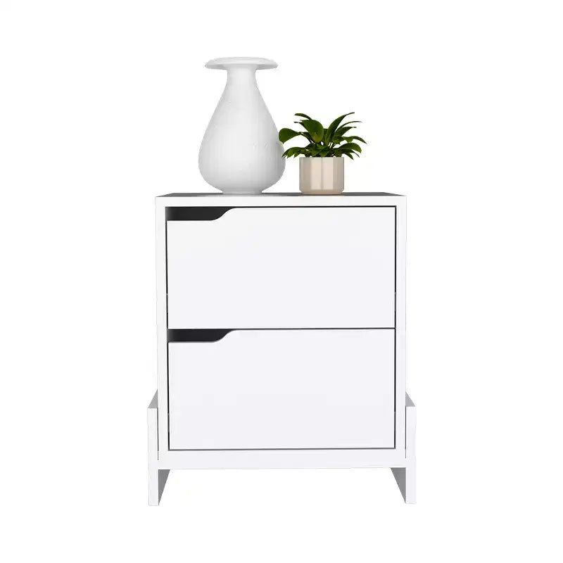 Table de Chevet 1 Tiroir Élégante et Fonctionnelle pour Chambre à Coucher et Salon