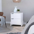 Table de Chevet 1 Tiroir Élégante et Fonctionnelle pour Chambre à Coucher et Salon
