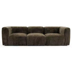 Canapé modulable moderne 101 places, canapé boxy profond en chenille texturée pour le salon - Panipeachy