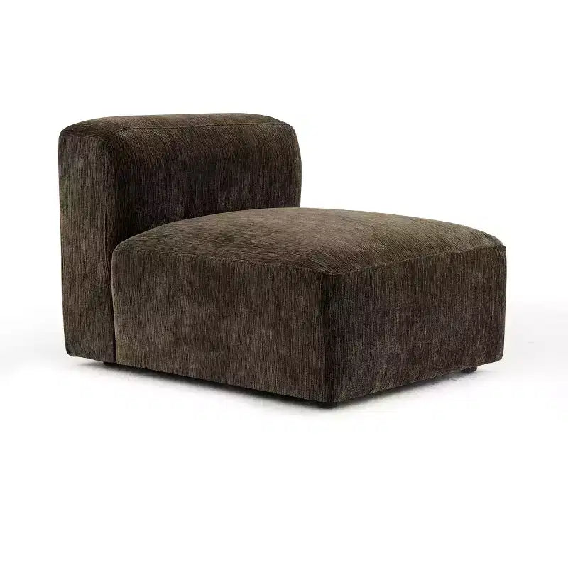 Canapé modulable moderne 101 places, canapé boxy profond en chenille texturée pour le salon - Panipeachy