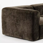 Canapé modulable moderne 101 places, canapé boxy profond en chenille texturée pour le salon - Panipeachy