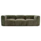 Canapé modulable moderne 101 places, canapé boxy profond en chenille texturée pour le salon - Panipeachy