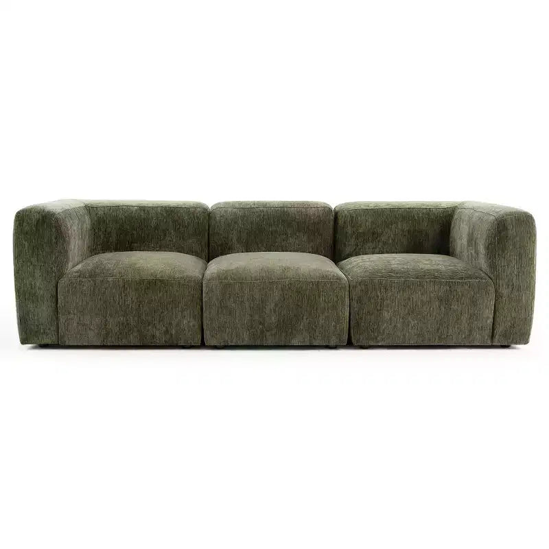 Canapé modulable moderne 101 places, canapé boxy profond en chenille texturée pour le salon - Panipeachy