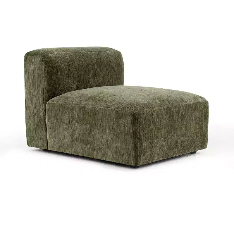Canapé modulable moderne 101 places, canapé boxy profond en chenille texturée pour le salon - Panipeachy