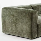 Canapé modulable moderne 101 places, canapé boxy profond en chenille texturée pour le salon - Panipeachy