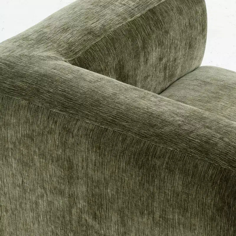 Canapé modulable moderne 101 places, canapé boxy profond en chenille texturée pour le salon - Panipeachy