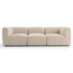 Canapé modulable moderne 101 places, canapé boxy profond en chenille texturée pour le salon - Panipeachy