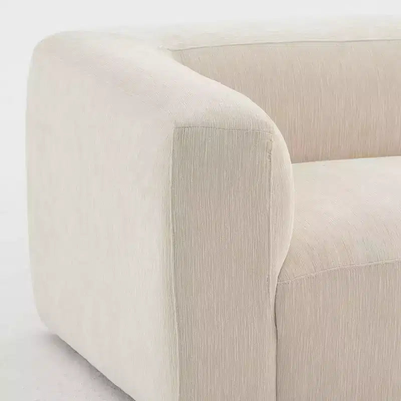 Canapé modulable moderne 101 places, canapé boxy profond en chenille texturée pour le salon - Panipeachy