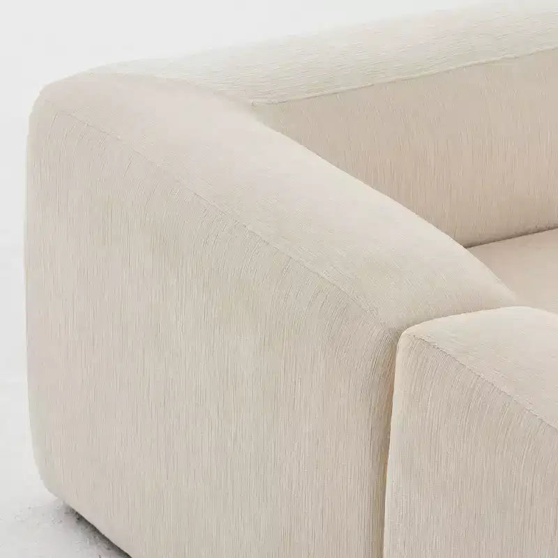 Canapé modulable moderne 101 places, canapé boxy profond en chenille texturée pour le salon - Panipeachy