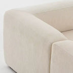 Canapé modulable moderne 101 places, canapé boxy profond en chenille texturée pour le salon - Panipeachy