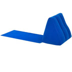 Coussin triangulaire gonflable The Lakeside Collection en PVC floqué, chaise longue, tapis d'extérieur -