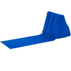 Coussin triangulaire gonflable The Lakeside Collection en PVC floqué, chaise longue, tapis d'extérieur -