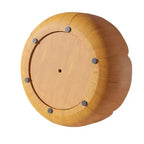 Table basse de 35,63 po, ronde, extérieure et intérieure, table d'appoint à tambour moderne en bois.