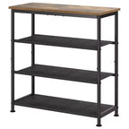 Étagère à chaussures mince à 3/4 niveaux, organisateur de chaussures réglable peu encombrant avec cadre en métal et étagères en tissu non tissé pour entrée, placard, chambre à coucher