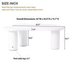 Table basse nuage avec pieds sphériques, Table basse centrale irrégulière et moderne pour salon, Blanc