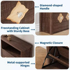 Commode Meuble à chaussures avec 6/4/3 tiroirs basculants, meuble à chaussures fin et discret avec étagères réglables et poignées diamant, meuble d'entrée autoportant