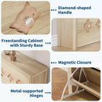 Commode Meuble à chaussures avec 6/4/3 tiroirs basculants, meuble à chaussures fin et discret avec étagères réglables et poignées diamant, meuble d'entrée autoportant
