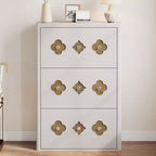 Commode Meuble à chaussures avec 6/4/3 tiroirs basculants, meuble à chaussures fin et discret avec étagères réglables et poignées diamant, meuble d'entrée autoportant
