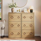 Commode Meuble à chaussures avec 6/4/3 tiroirs basculants, meuble à chaussures fin et discret avec étagères réglables et poignées diamant, meuble d'entrée autoportant