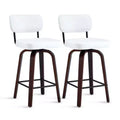 360 Swivel Counter Height Bar Stools Set of 2