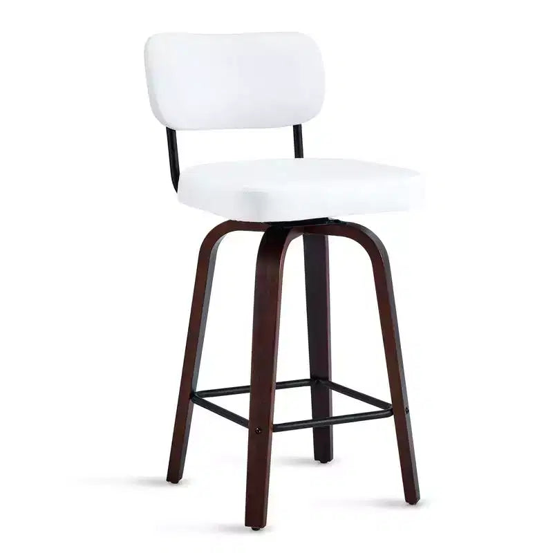 Tabourets de bar à hauteur de comptoir pivotants à 360°, ensemble de 2