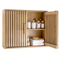 Costway Bathroom Wall Cabinet, Wall Mounted Medicine Cabinet , Adjustable Shelves